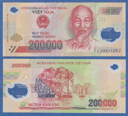 Vietnamese dong 200k polymer - dong,