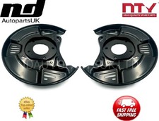 2x Rear L+R Brake Disc Dust