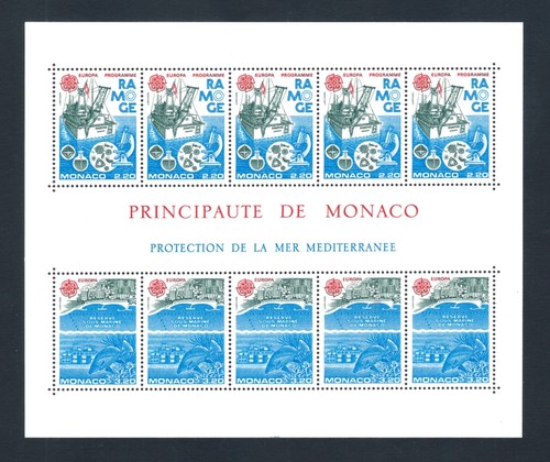 Monaco 1986 europa mini sheet - 1986,