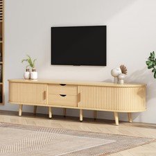 Oval TV Stand Cabinet Unit w/
