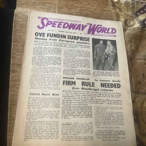 Vintage speedway world - speedway,