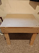 Home Made Table Used to Higher Tumble Dryer Storage Underneath Very Strong Item