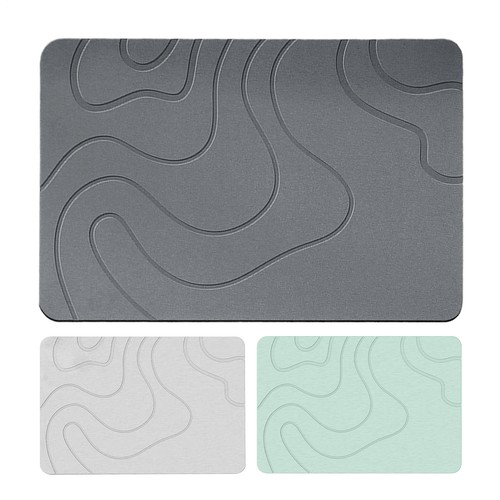 Stone bath mat - stone,