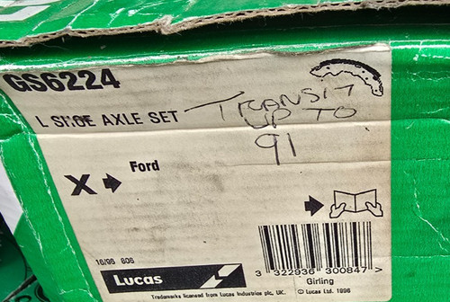 Gs6224 brake shoes - brake, ford