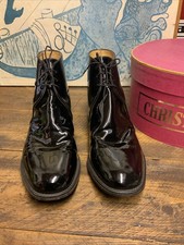 HIGH GLOSS BLACK PARADE MESS BOOTS UK 11 by SANDERS MADE IN ENGLAND CHRISTMAS