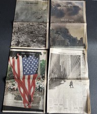 The Times Newspapers September 2001 9/11 Twin Towers Attacks 12-15th Original