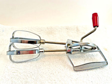 VTG Sky Line Stainless Egg Beater Red Plastic Handle Made in England