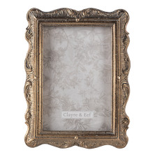 Vintage Style Photo Picture Frame 6"x 4" Ornate Distressed Antique Gold Bronze 