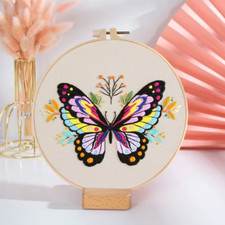Multicoloured Butterfly Embroidery kit