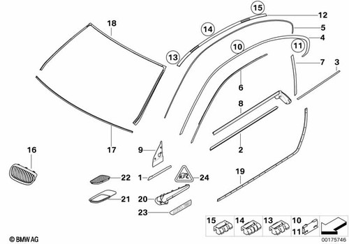 Bmw genuine rear right side - genuine,