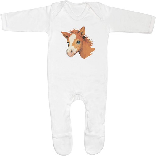Cute baby horse - baby, portrait'