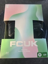 FCUK Puffer Slippers Size S/M