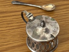Silver EPNS Mustard Pot with