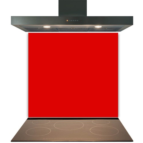 Red glass splashback for - glass,