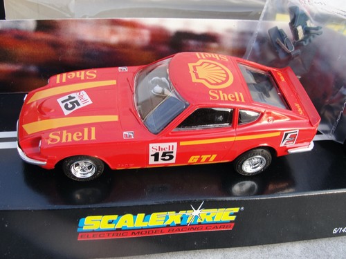 Scalextric shell datsun red - scalextric,