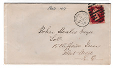 GB QV 1874 1D Penny Red Cover