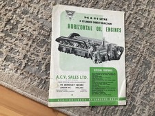 AEC SOUTHALL 9.6 11.3 LITRE 6 CYLINDER   HORIZONTAL OIL ENGINES BROCHURE. 1951