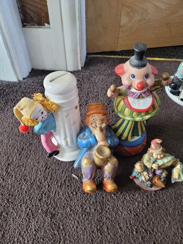 Different clowns figurines - different,
