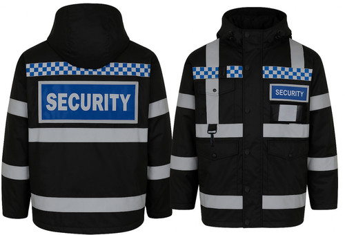 Security work rain jacket - security,