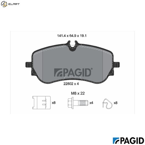 Brake pad set disc - brake,