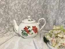 Duchess Poppies Fine Bone China Teapot - Made In England