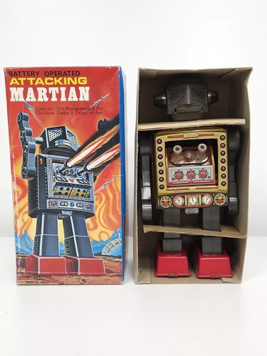 Vintage attacking martian - vintage,