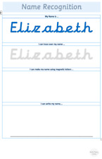 Name Recognition Word Mat