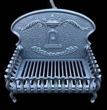 CAST IRON FIREPLACE FIRE BASKET FIRE EDWARDIAN / VICTORIAN STYLE - COAL / WOOD