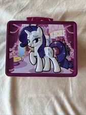 My Little Pony Purple Friendship is Magic Rarity Tin Lunch Box Pre-Owned