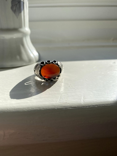 Hand made afghan red agate - afghan,