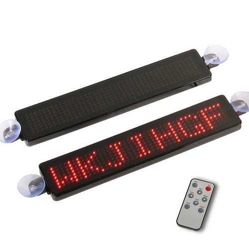 Car red led message - car,
