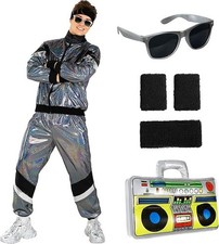 Men`s Shiny  80`s Tracksuit