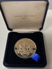RAC Lombard Rally 1992 Chester Silver Nickel Finishers Medal Boxed