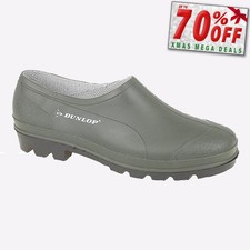 Dunlop Bi Colour Mens Casual Outdoor Wellies Gardening Shoes Clog Green