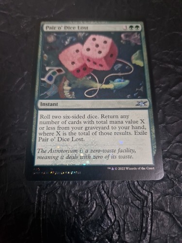 Pair lost dice galaxy foil - pair,