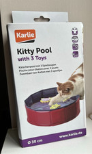 Karlie Kitty Pool Cat Toy Bath Floating Toy Tub Toys Foldable Water Basin