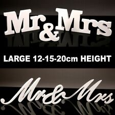 Mr And Mrs Wooden letter Free Standing Table Top Center Piece Wedding Decor.