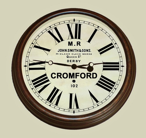 Railway clock cromford - clock,,
