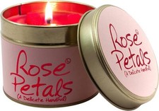 Lily Flame Scented Candle in a Tin - Rose Petals - UK Made