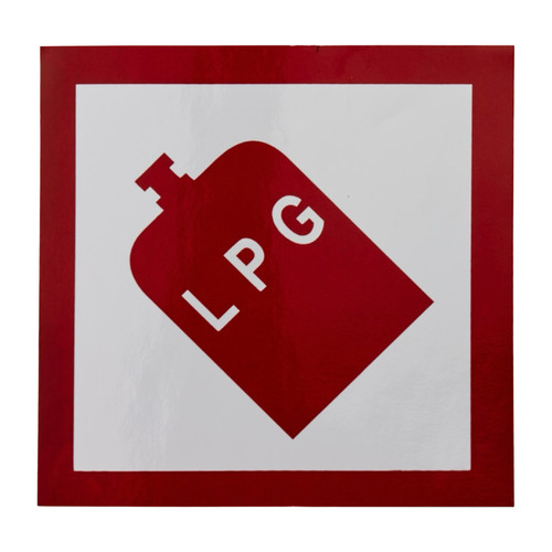Lpg warning sticker high - warning,