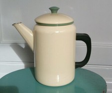 Vintage cream green Enamel