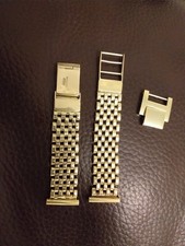 Mens 9ct gold watch strap
