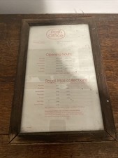 Vintage Framed Post Office Counters Ltd Sign