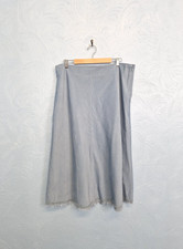 Boden Corduroy Midi Skirt Size 20 Long A-Line Needlecord Raw Hem Cord Plus Size