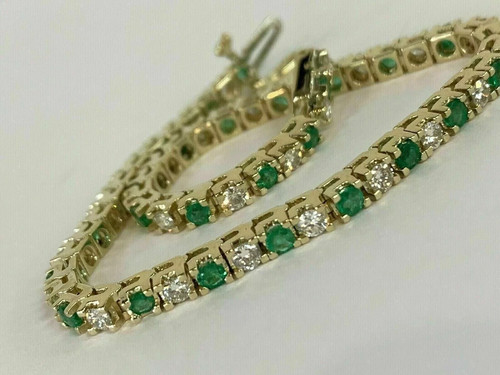 9ct round cut emerald - emerald, &