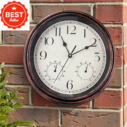 Garden station wall clock with - clock,