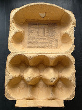 20 Reclaimed Empty Egg Boxes Packaging Cardboard Seedlings Craft Reuse Potting