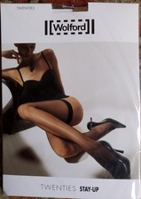 Wolford Twenties stay up stockings - Honey, Small