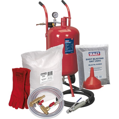Portable shot soda blasting - shot,