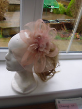 pretty ladies dusky peach  fascinator